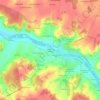 Mappa topografica Les Prés du Maine, altitudine, rilievo