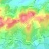 Mappa topografica Les Combes, altitudine, rilievo