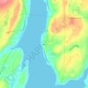 Mappa topografica Victor, altitudine, rilievo