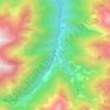 Mappa topografica Salau, altitudine, rilievo