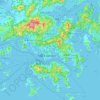 Mappa topografica 九龍 Kowloon, altitudine, rilievo