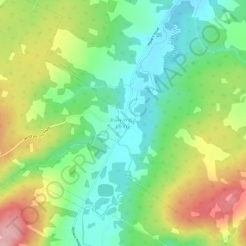 Mappa topografica River Philip Centre, altitudine, rilievo