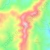 Mappa topografica Mount Malinao, altitudine, rilievo