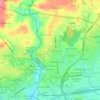 Mappa topografica Tybrook, altitudine, rilievo