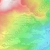 Mappa topografica Le Cruet, altitudine, rilievo