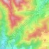Mappa topografica Belsentes (Les Nonières), altitudine, rilievo