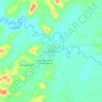 Mappa topografica La Candelaria, altitudine, rilievo