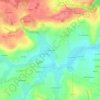 Mappa topografica La Rabourdais, altitudine, rilievo