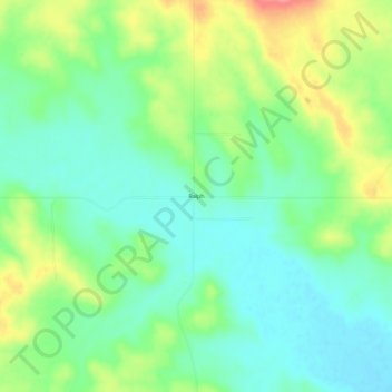 Mappa topografica Ralph, altitudine, rilievo