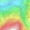 Mappa topografica Les Coches, altitudine, rilievo