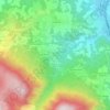 Mappa topografica Le Croci, altitudine, rilievo