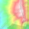Mappa topografica Serrania De Perija, altitudine, rilievo