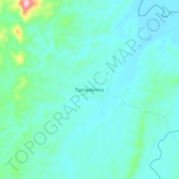 Mappa topografica Tierradentro, altitudine, rilievo