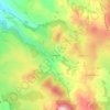 Mappa topografica Bonneguide, altitudine, rilievo