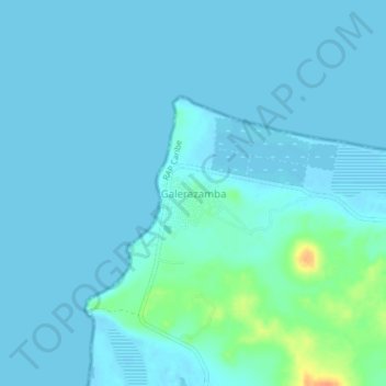Mappa topografica Galerazamba, altitudine, rilievo