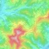 Mappa topografica Casanova, altitudine, rilievo