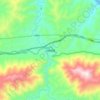 Mappa topografica 白勉峡镇, altitudine, rilievo