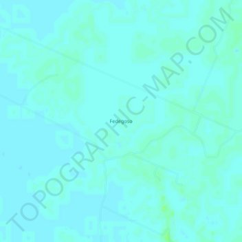 Mappa topografica Fedegoso, altitudine, rilievo
