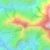 Mappa topografica Mount Kulago, altitudine, rilievo