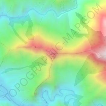 Mappa topografica Mount Kulago, altitudine, rilievo
