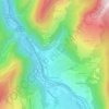 Mappa topografica Petit-Cœur, altitudine, rilievo