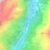 Mappa topografica Bonne, altitudine, rilievo