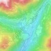 Mappa topografica Bersone, altitudine, rilievo
