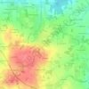 Mappa topografica La Courtoisie, altitudine, rilievo