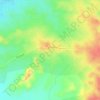 Mappa topografica Desierto erosionado, altitudine, rilievo