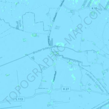 Mappa topografica Zollbaum, altitudine, rilievo