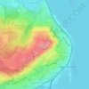 Mappa topografica Увек, altitudine, rilievo