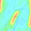 Mappa topografica Lost Mountain, altitudine, rilievo