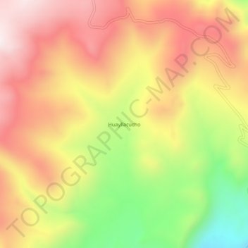 Mappa topografica Huayllacucho, altitudine, rilievo