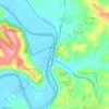 Mappa topografica Poggio Mirteto Scalo, altitudine, rilievo
