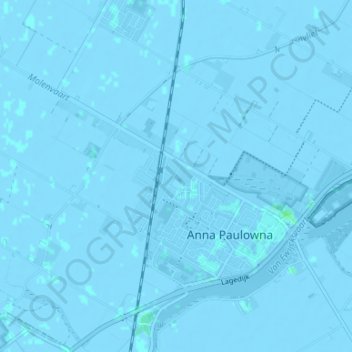 Mappa topografica Spoorbuurt, altitudine, rilievo