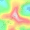 Mappa topografica Mont Guynemer, altitudine, rilievo