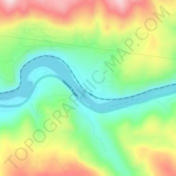 Mappa topografica Lenore, altitudine, rilievo