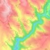 Mappa topografica Sabin, altitudine, rilievo