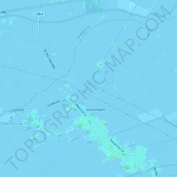 Mappa topografica Neuenbrok, altitudine, rilievo
