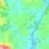 Mappa topografica Kerlay, altitudine, rilievo