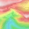 Mappa topografica Les Amphons, altitudine, rilievo