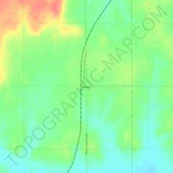 Mappa topografica Beagle, altitudine, rilievo