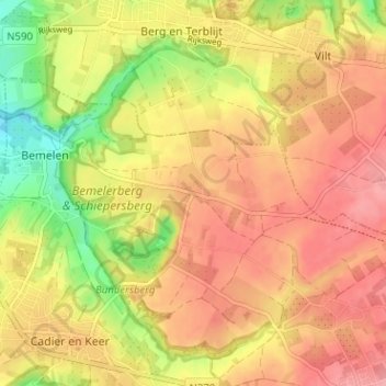 Mappa topografica Gasthuis, altitudine, rilievo