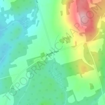 Mappa topografica Johnville, altitudine, rilievo