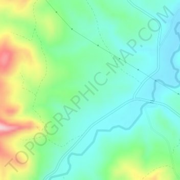 Mappa topografica Ferrete, altitudine, rilievo