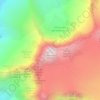 Mappa topografica Monte Adamello, altitudine, rilievo