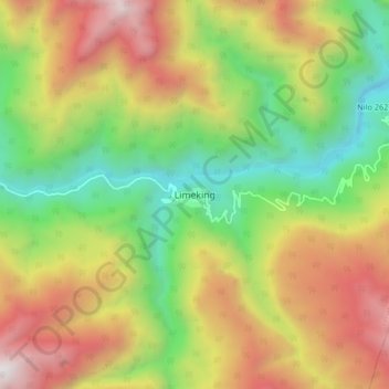 Mappa topografica Limeking, altitudine, rilievo