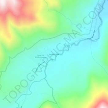 Mappa topografica Goose Prairie, altitudine, rilievo