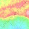 Mappa topografica Cerro La Silla, altitudine, rilievo