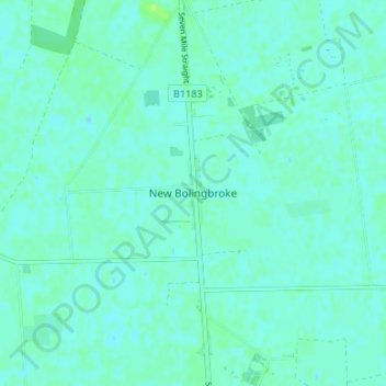 Mappa topografica New Bolingbroke, altitudine, rilievo